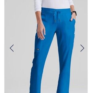 Grey’s Anatomy 4277 Women’s XXS Color Royal Blue 6-POCKET LOW-RISE Scrub Pants
